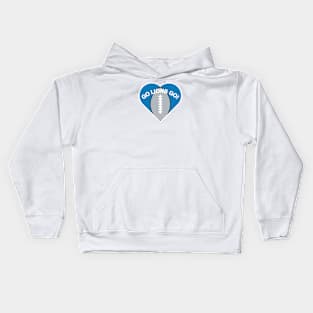 Heart Shaped Detroit Lions Kids Hoodie